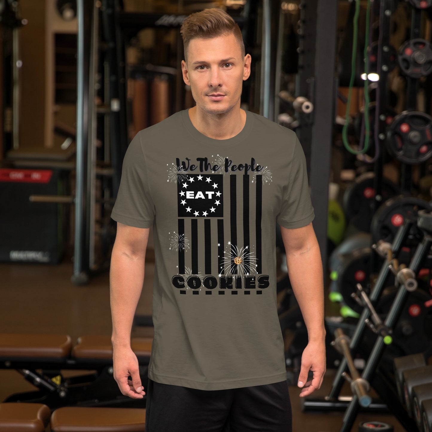 Flag Cookies Black T-shirt