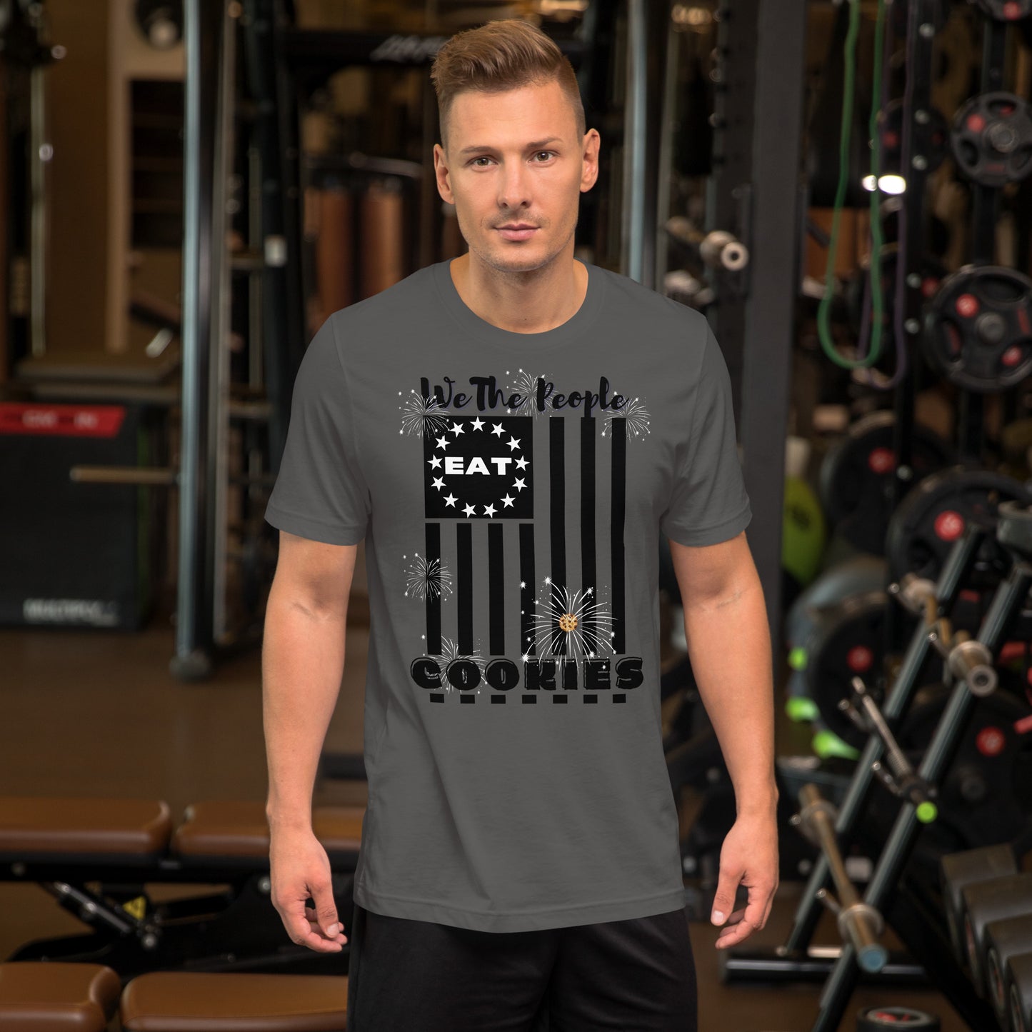 Flag Cookies Black T-shirt