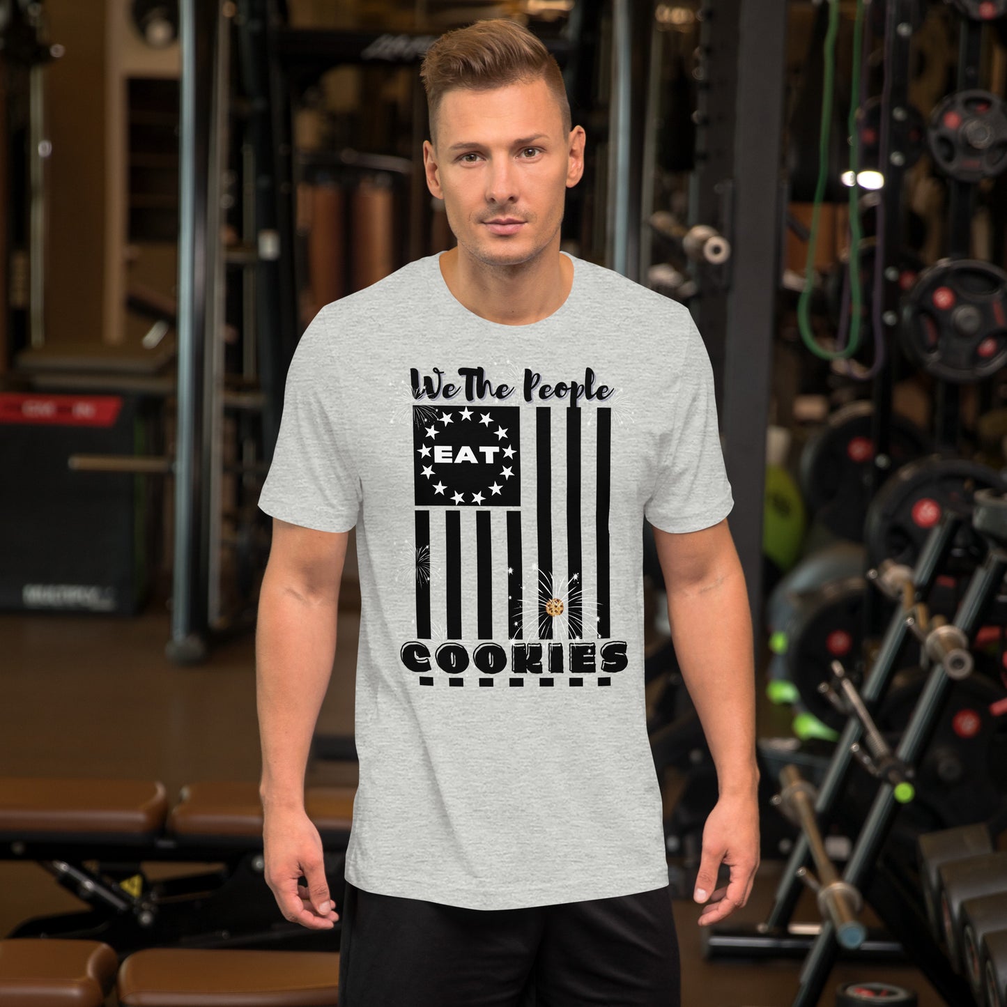 Flag Cookies Black T-shirt