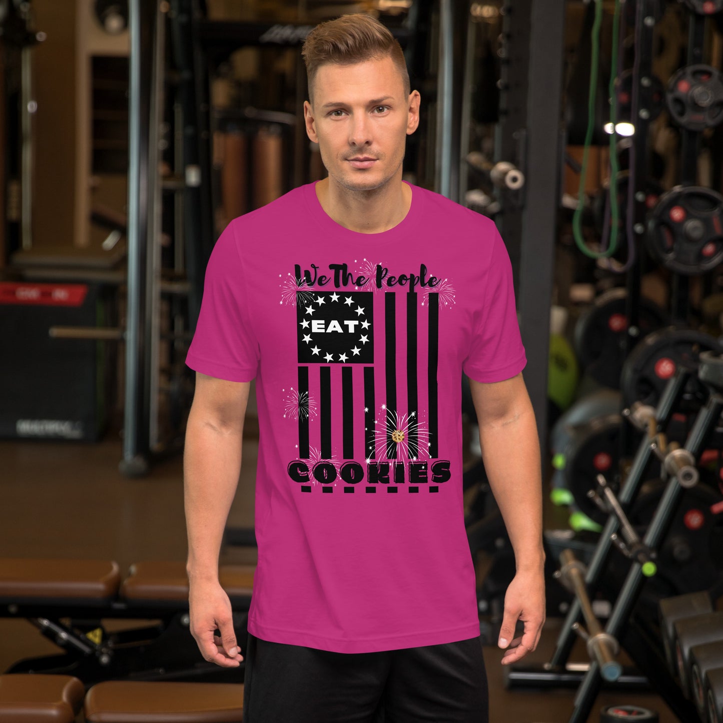 Flag Cookies Black T-shirt