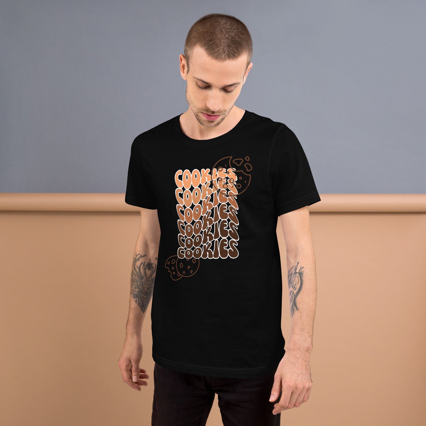 Brown Faded Cookies T-shirt