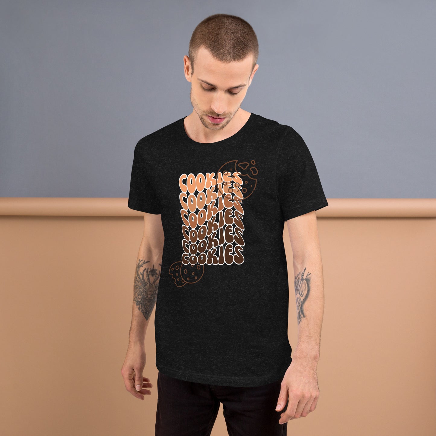 Brown Faded Cookies T-shirt