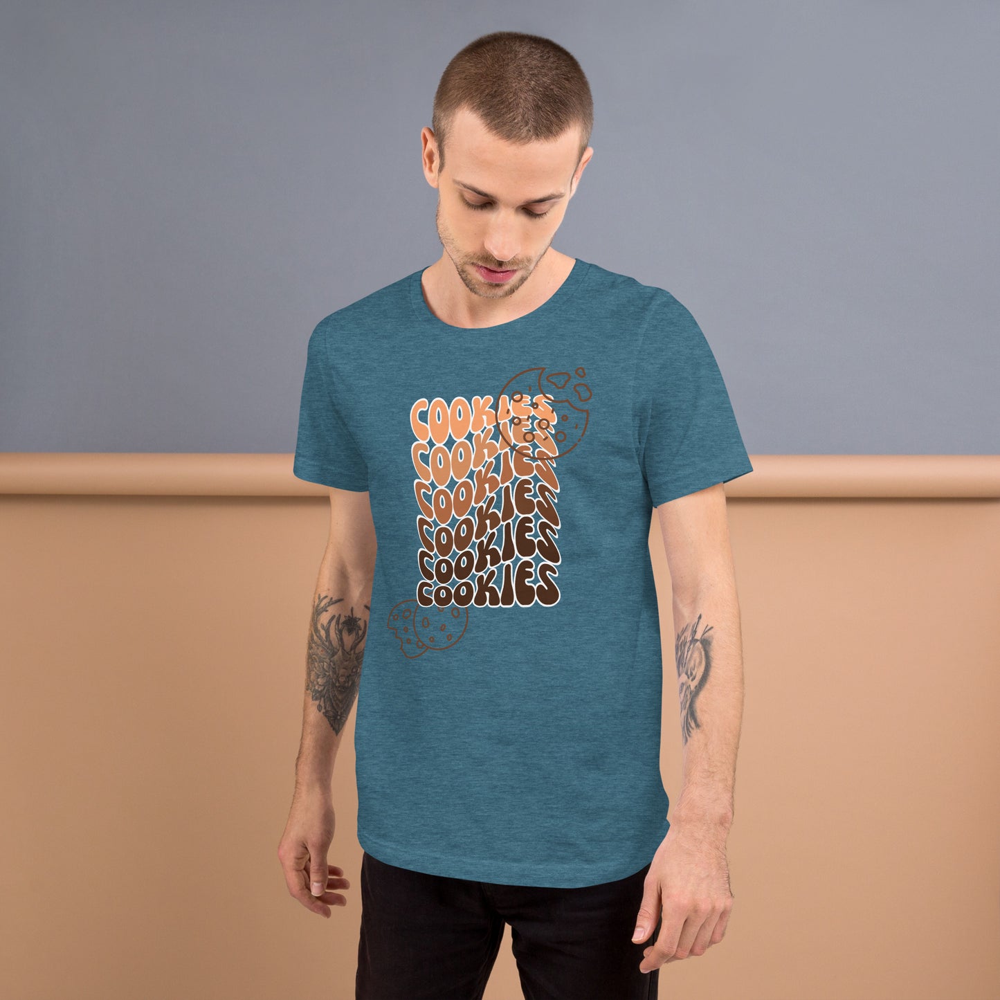 Brown Faded Cookies T-shirt