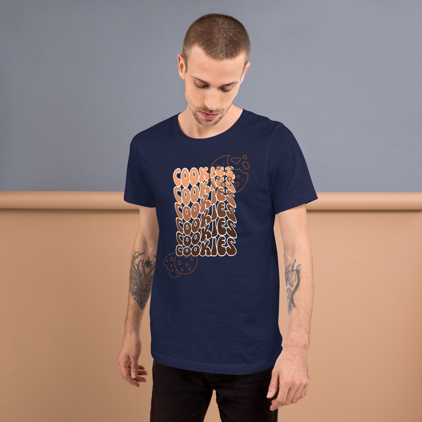 Brown Faded Cookies T-shirt