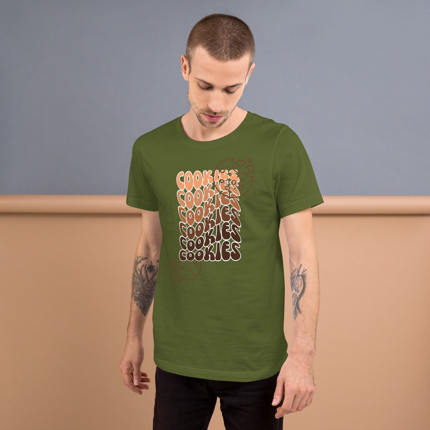 Brown Faded Cookies T-shirt