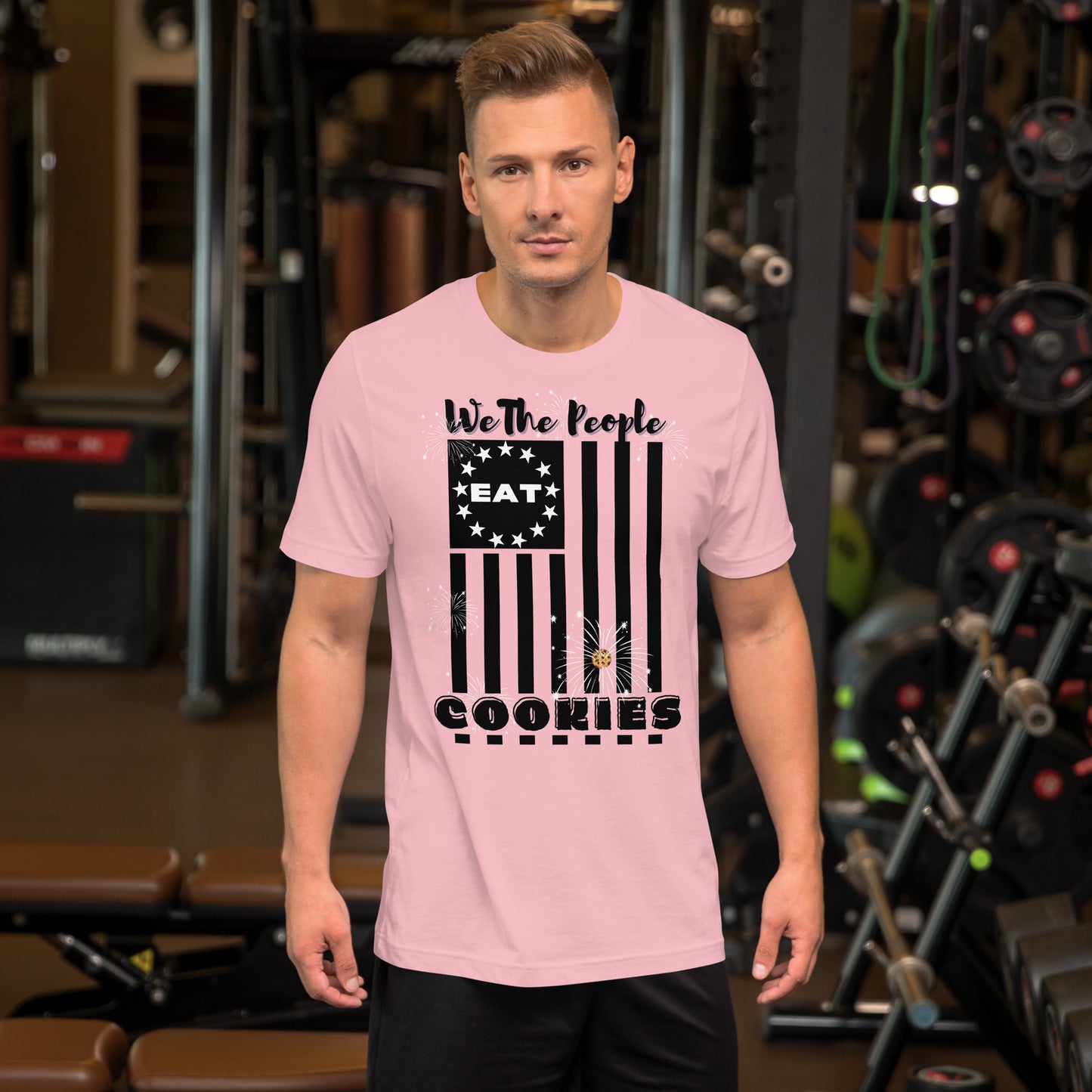 Flag Cookies Black T-shirt