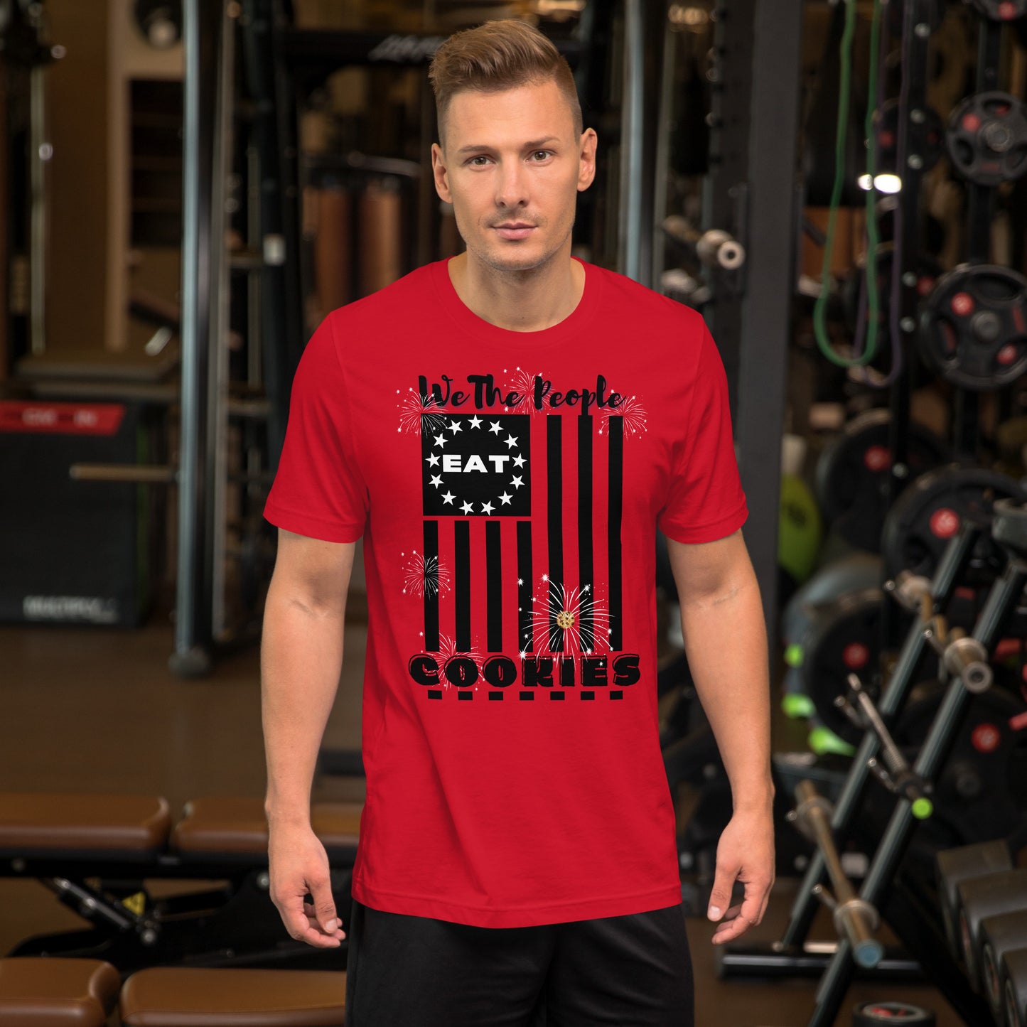 Flag Cookies Black T-shirt