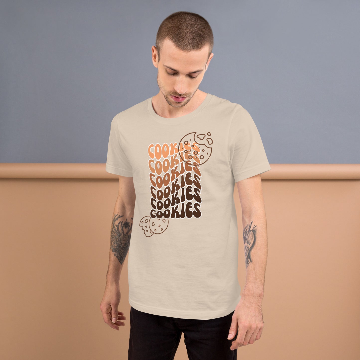 Brown Faded Cookies T-shirt