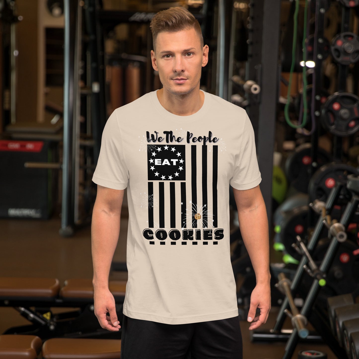 Flag Cookies Black T-shirt
