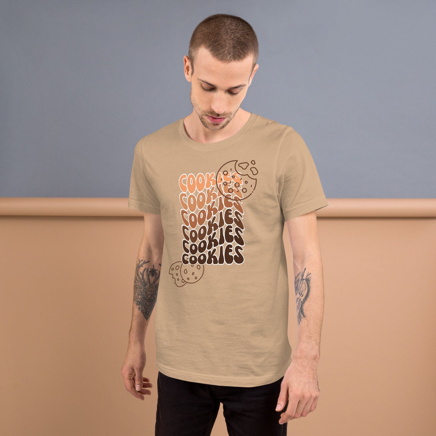 Brown Faded Cookies T-shirt
