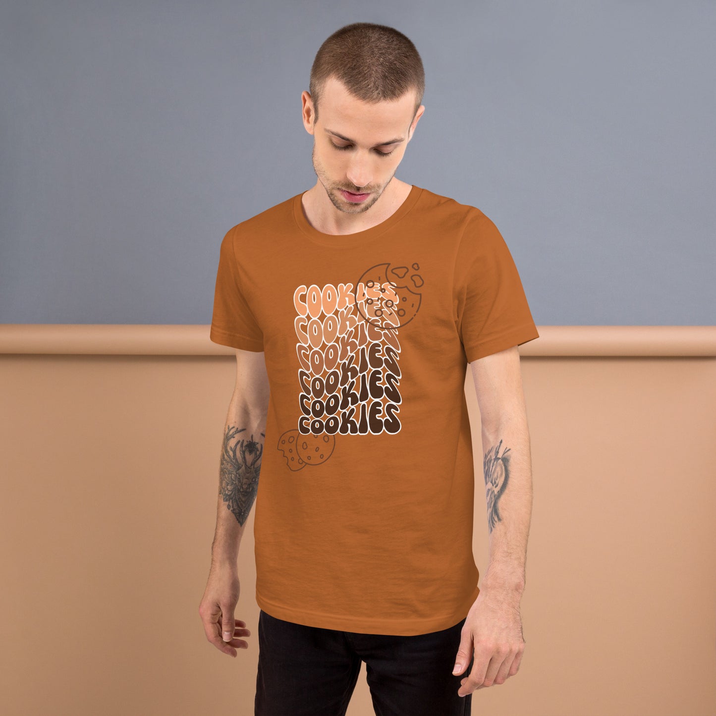 Brown Faded Cookies T-shirt