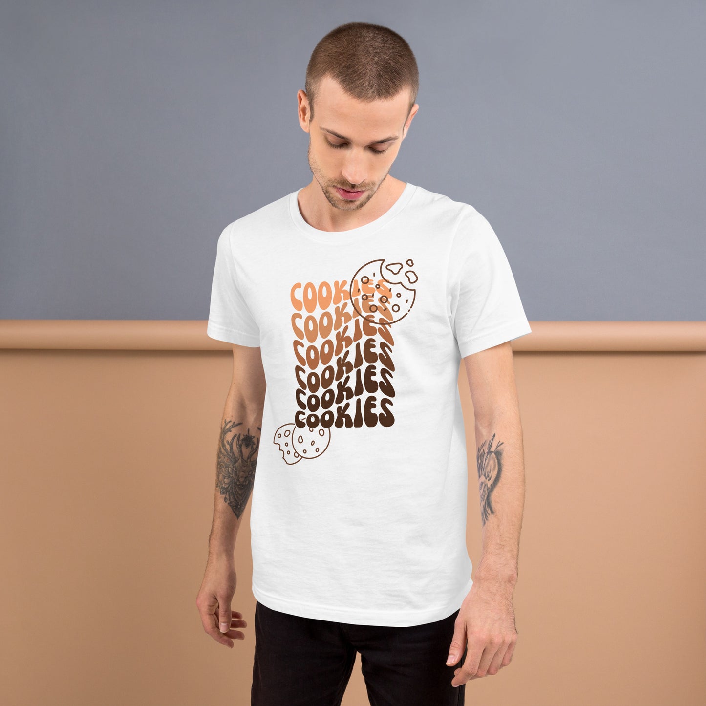 Brown Faded Cookies T-shirt