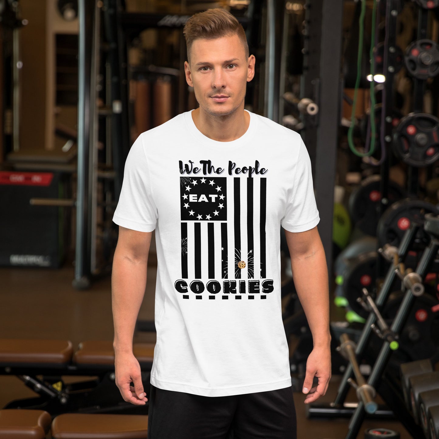Flag Cookies Black T-shirt
