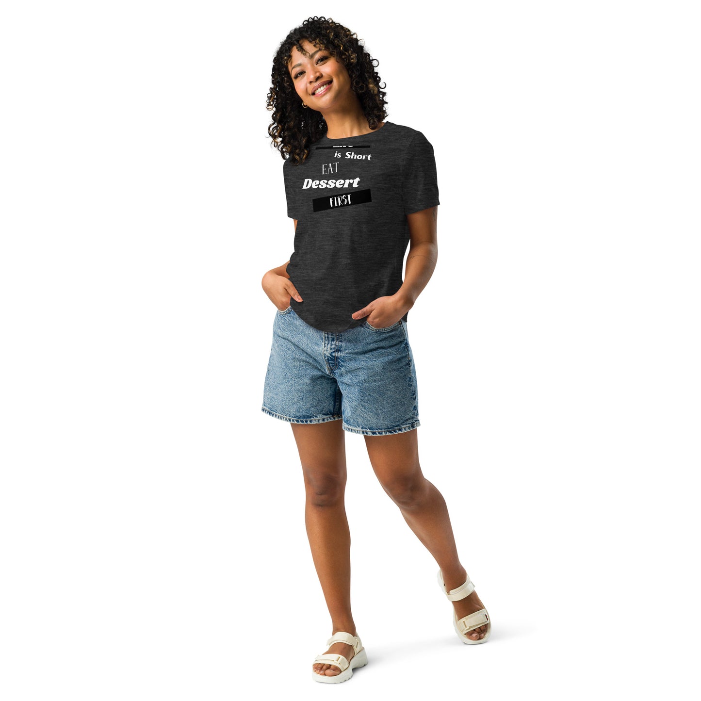 Life is Short Heather Relaxed T-Shirt