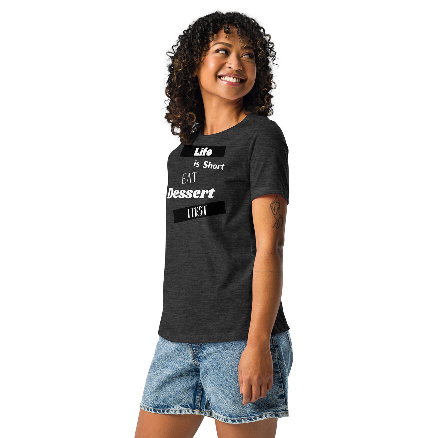 Life is Short Heather Relaxed T-Shirt