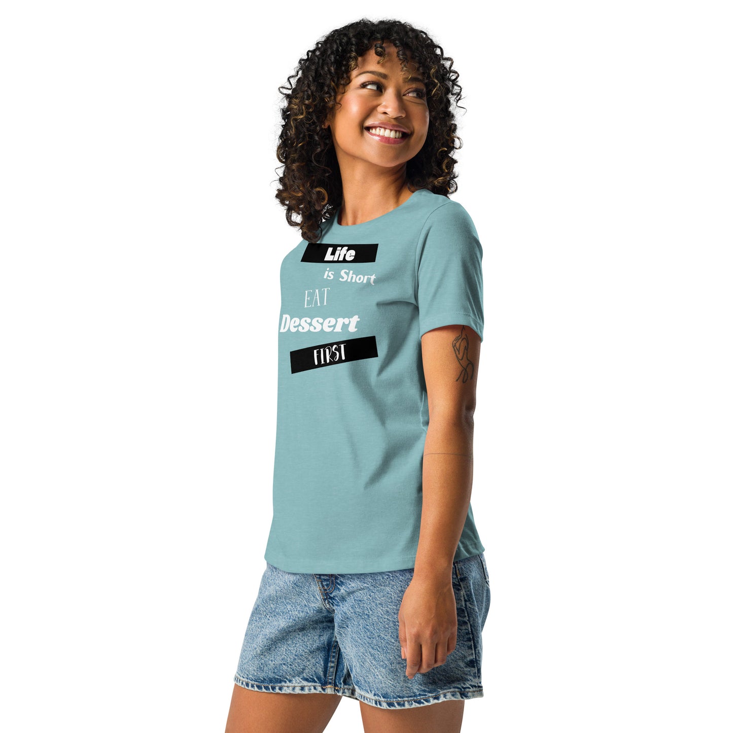 Life is Short Heather Relaxed T-Shirt