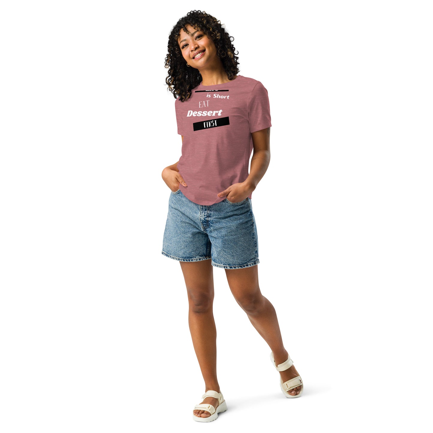 Life is Short Heather Relaxed T-Shirt