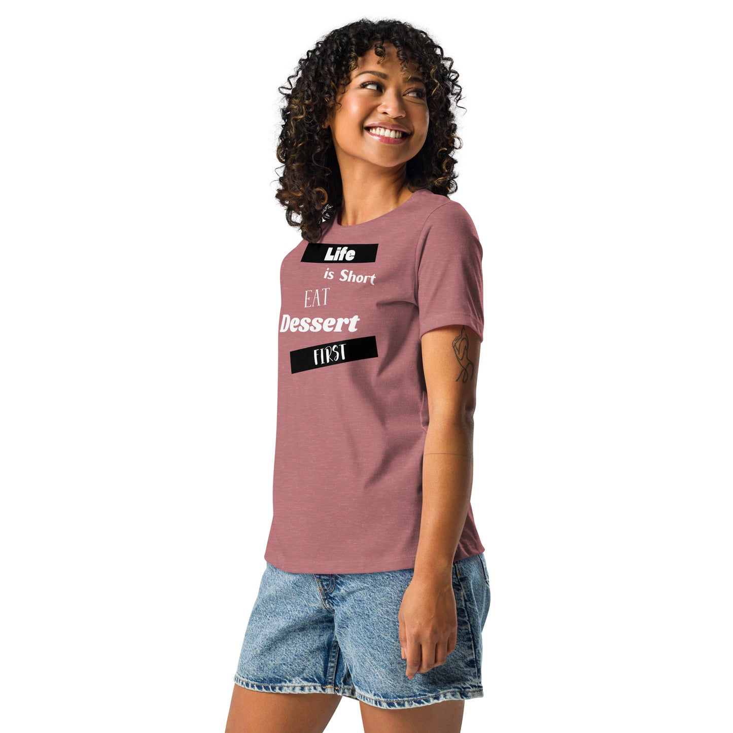Life is Short Heather Relaxed T-Shirt