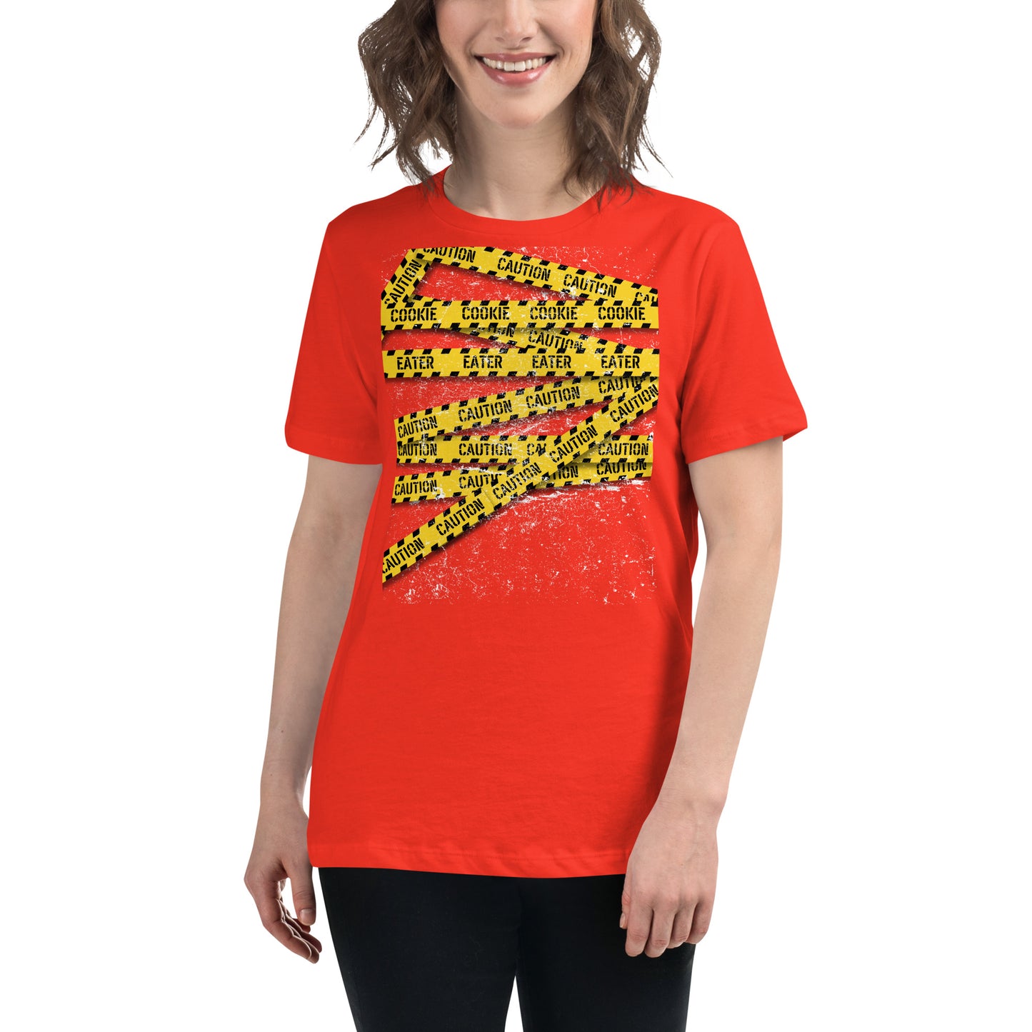 Caution Cookie Eater Relaxed T-Shirt