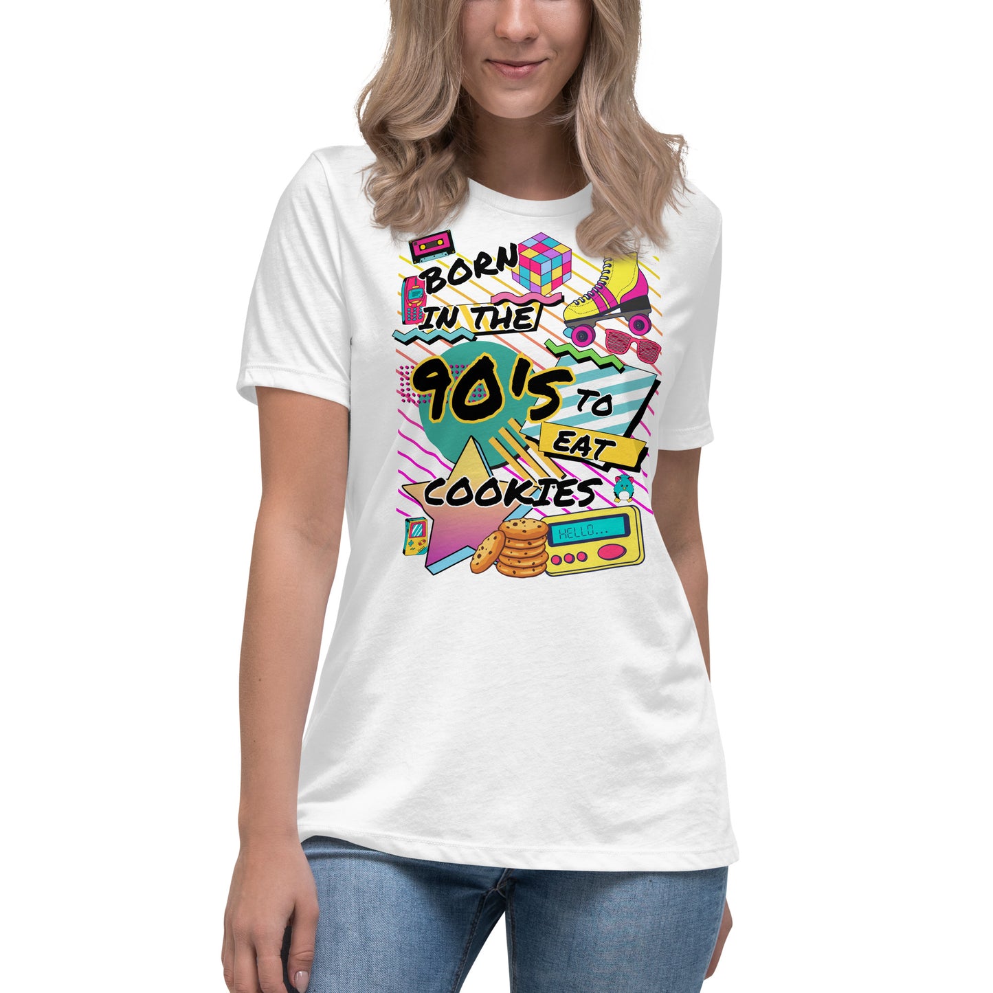 90's Born to Eat Cookies Relaxed T-Shirt