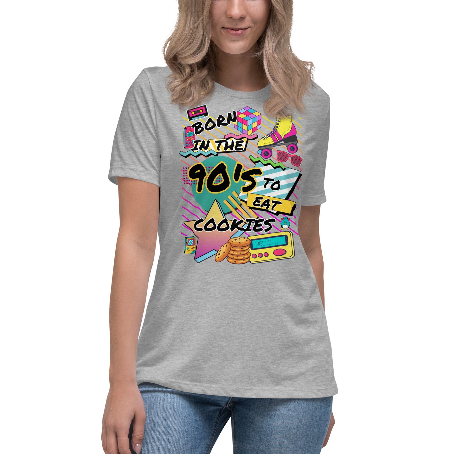 90's Born to Eat Cookies Relaxed T-Shirt