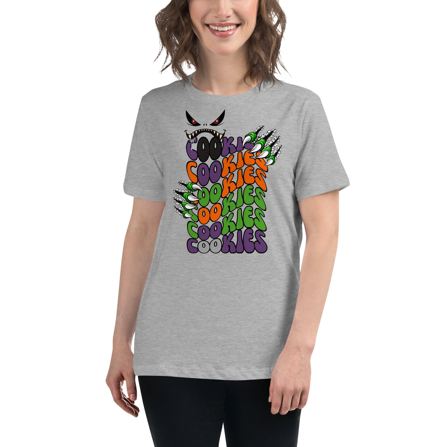 Halloween Cookie Monster Relaxed T-Shirt