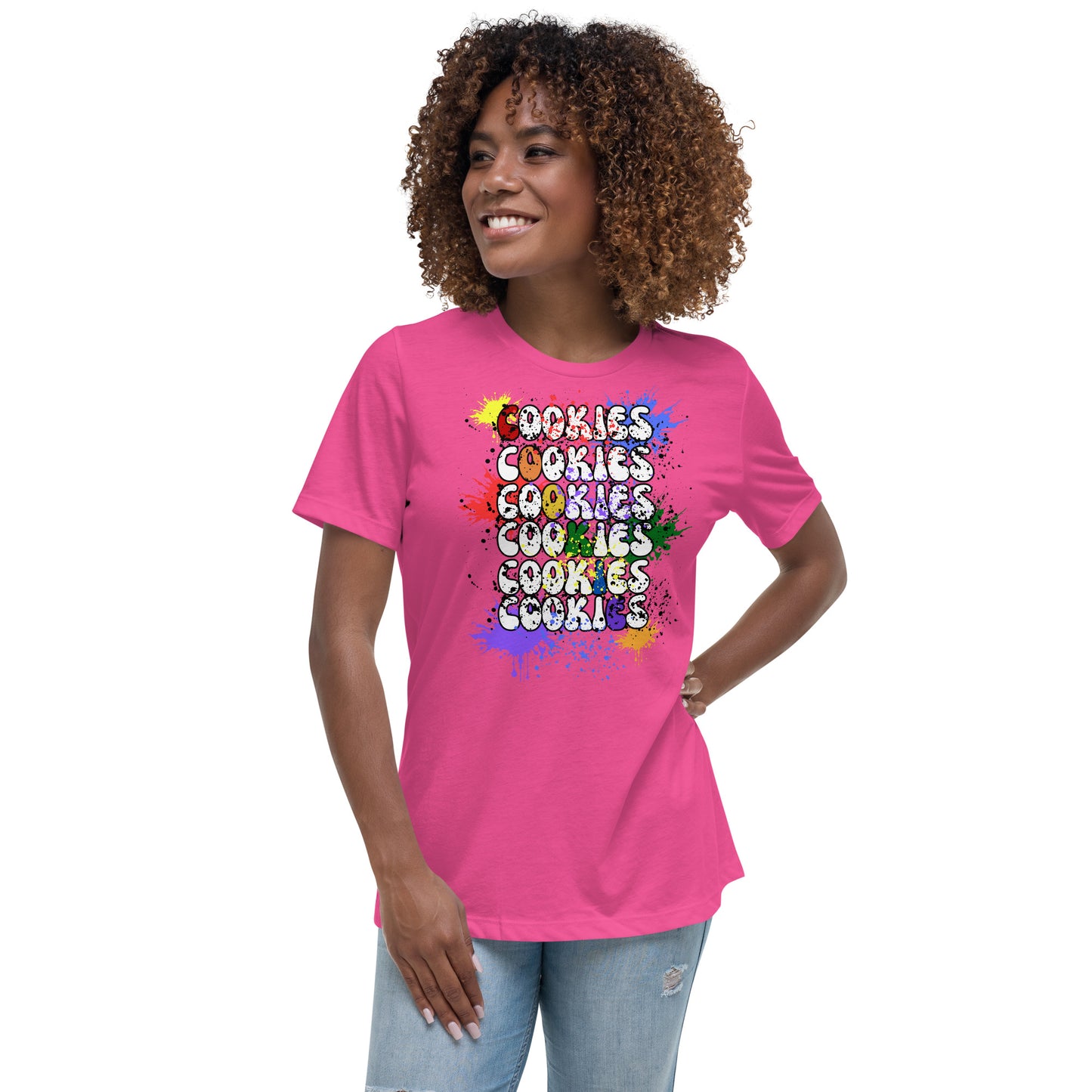 Cookies Splatter Paint Relaxed T-Shirt