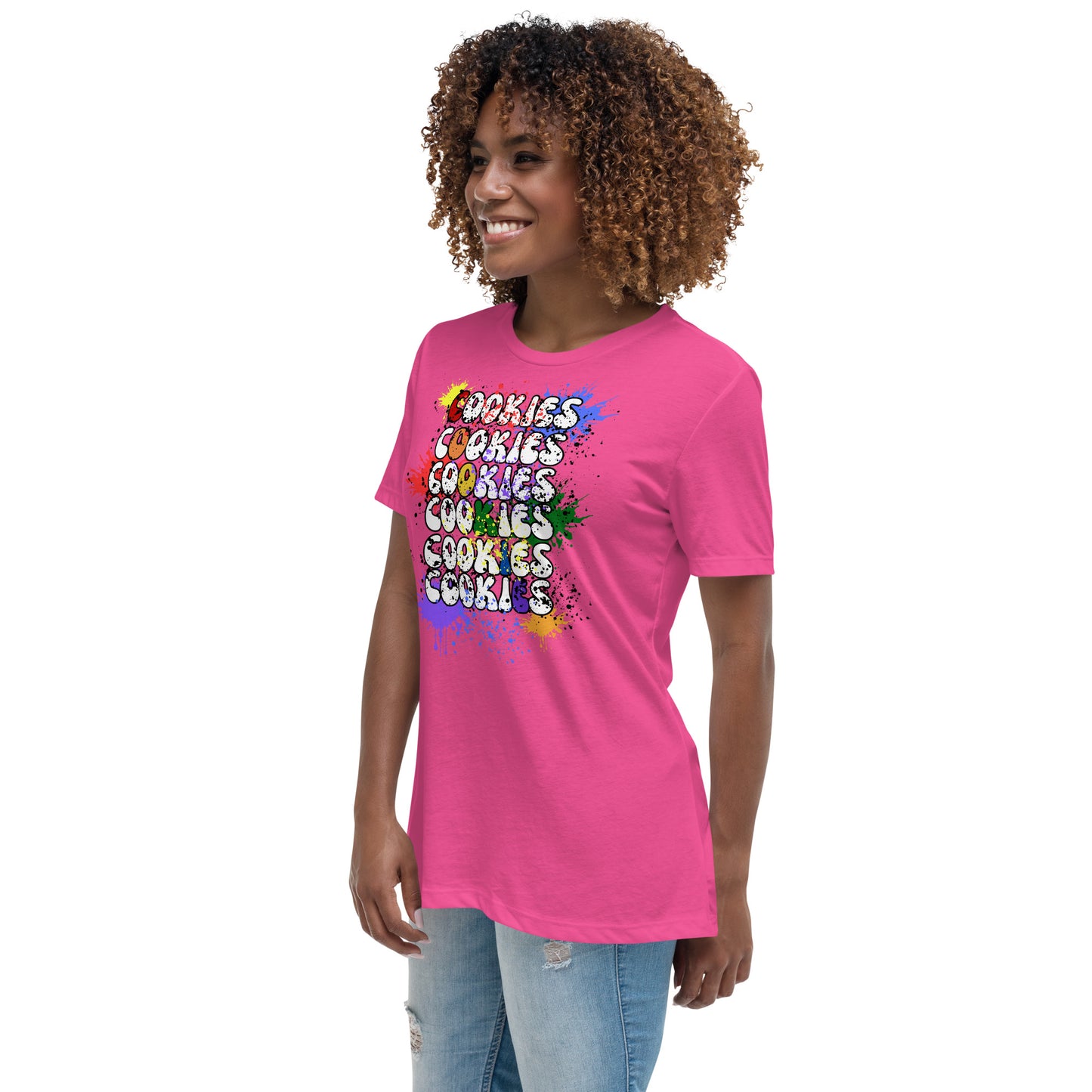Cookies Splatter Paint Relaxed T-Shirt