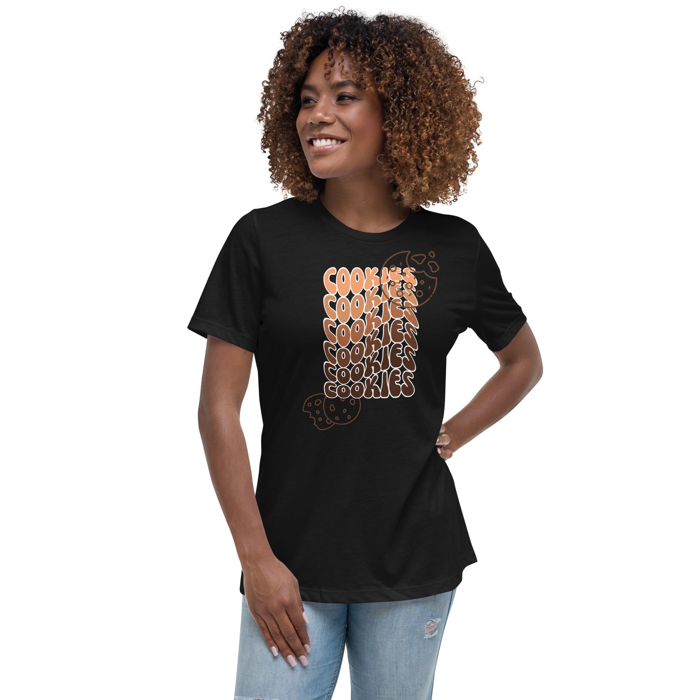 Brown Faded Cookies Relaxed T-Shirt