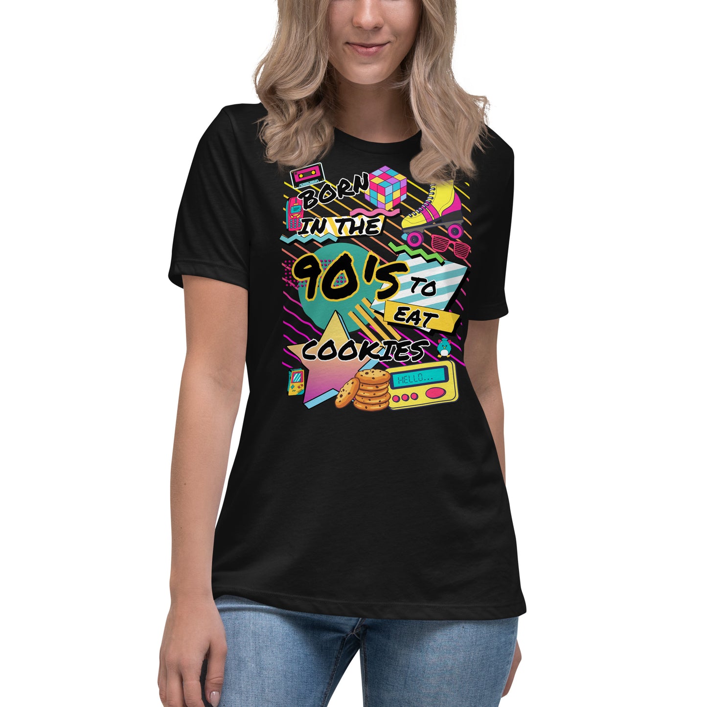 90's Born to Eat Cookies Relaxed T-Shirt