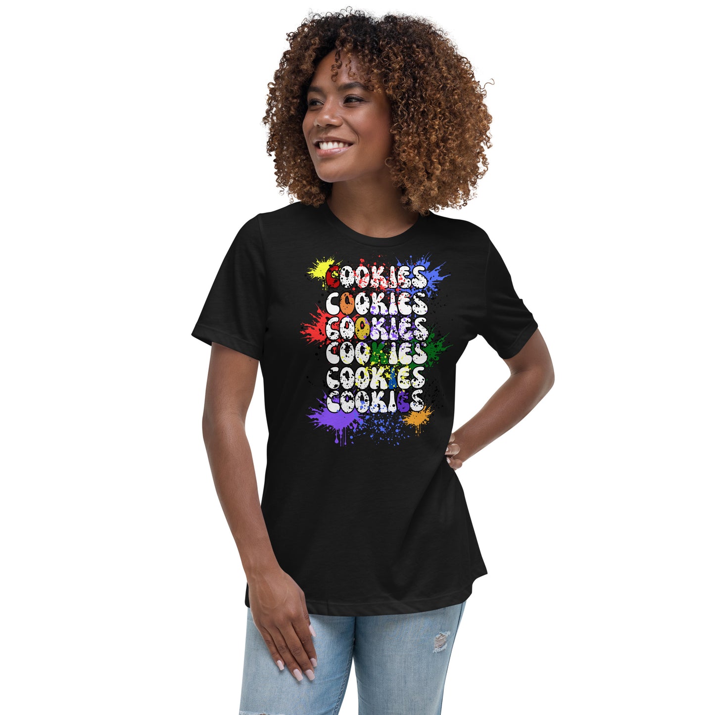 Cookies Splatter Paint Relaxed T-Shirt