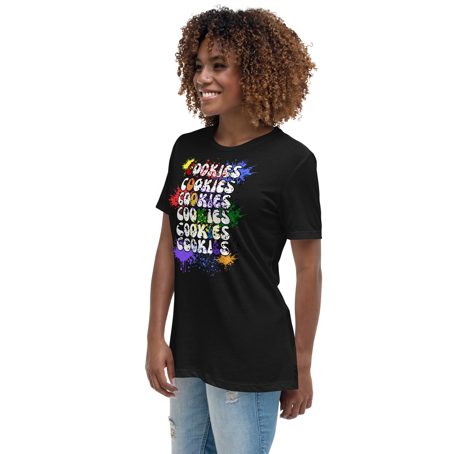 Cookies Splatter Paint Relaxed T-Shirt