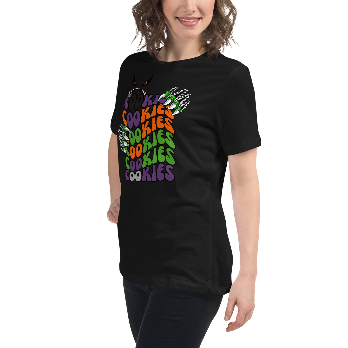 Halloween Cookie Monster Relaxed T-Shirt