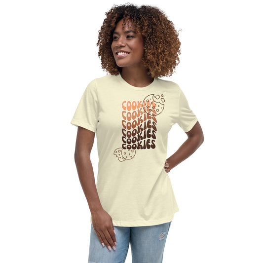 Brown Faded Cookies Relaxed T-Shirt