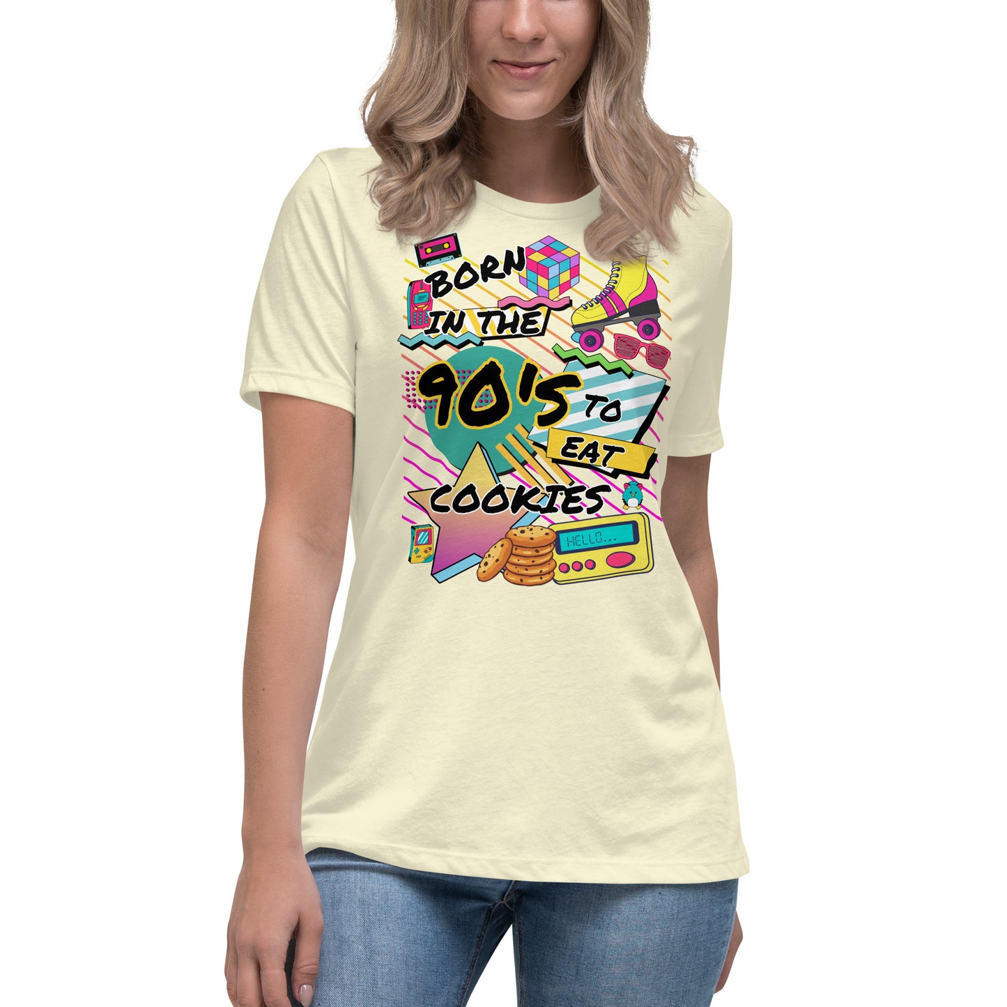 90's Born to Eat Cookies Relaxed T-Shirt