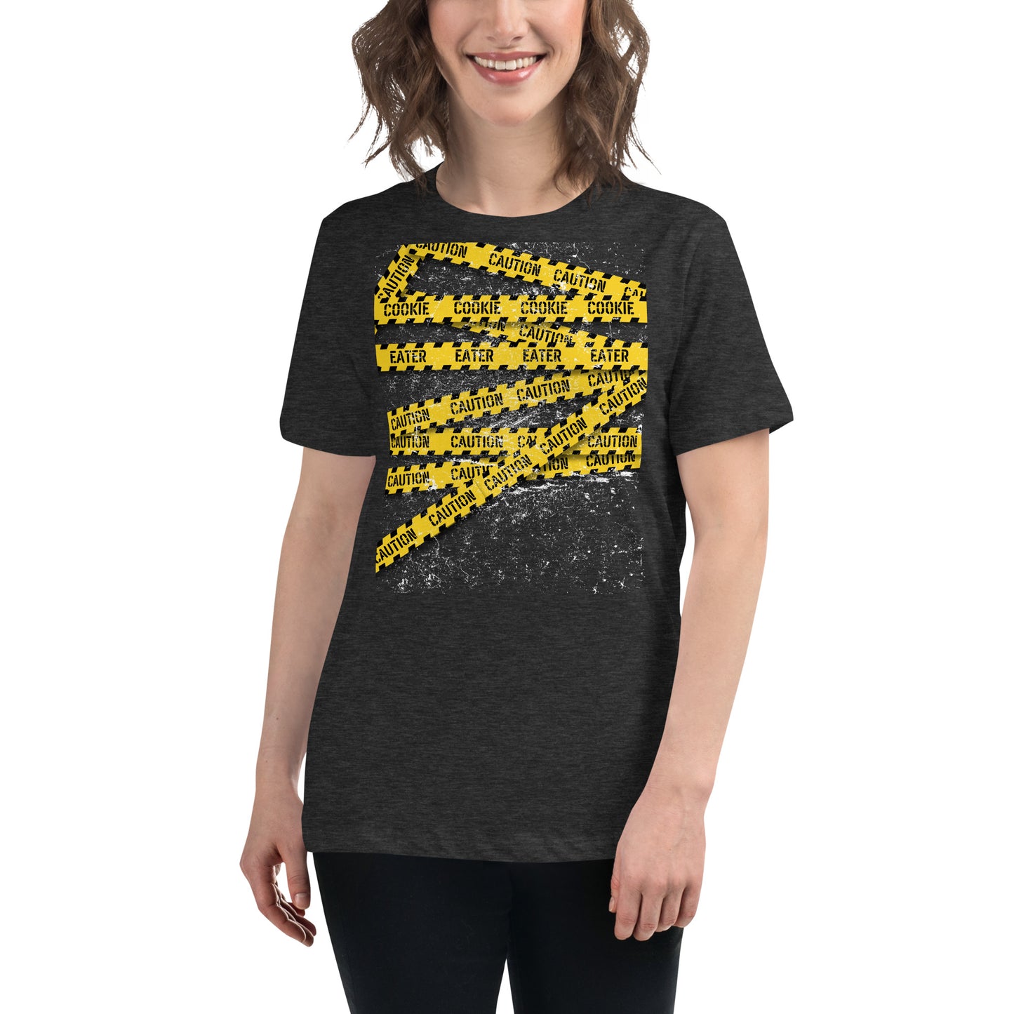 Caution Cookie Eater Relaxed T-Shirt