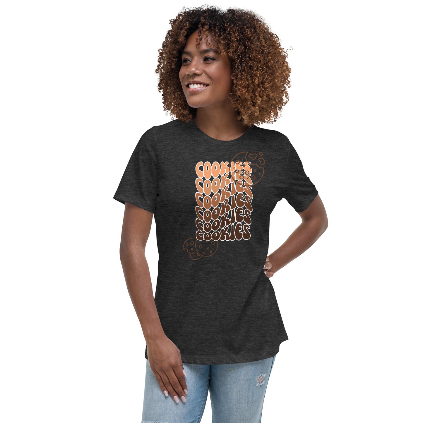 Brown Faded Cookies Relaxed T-Shirt