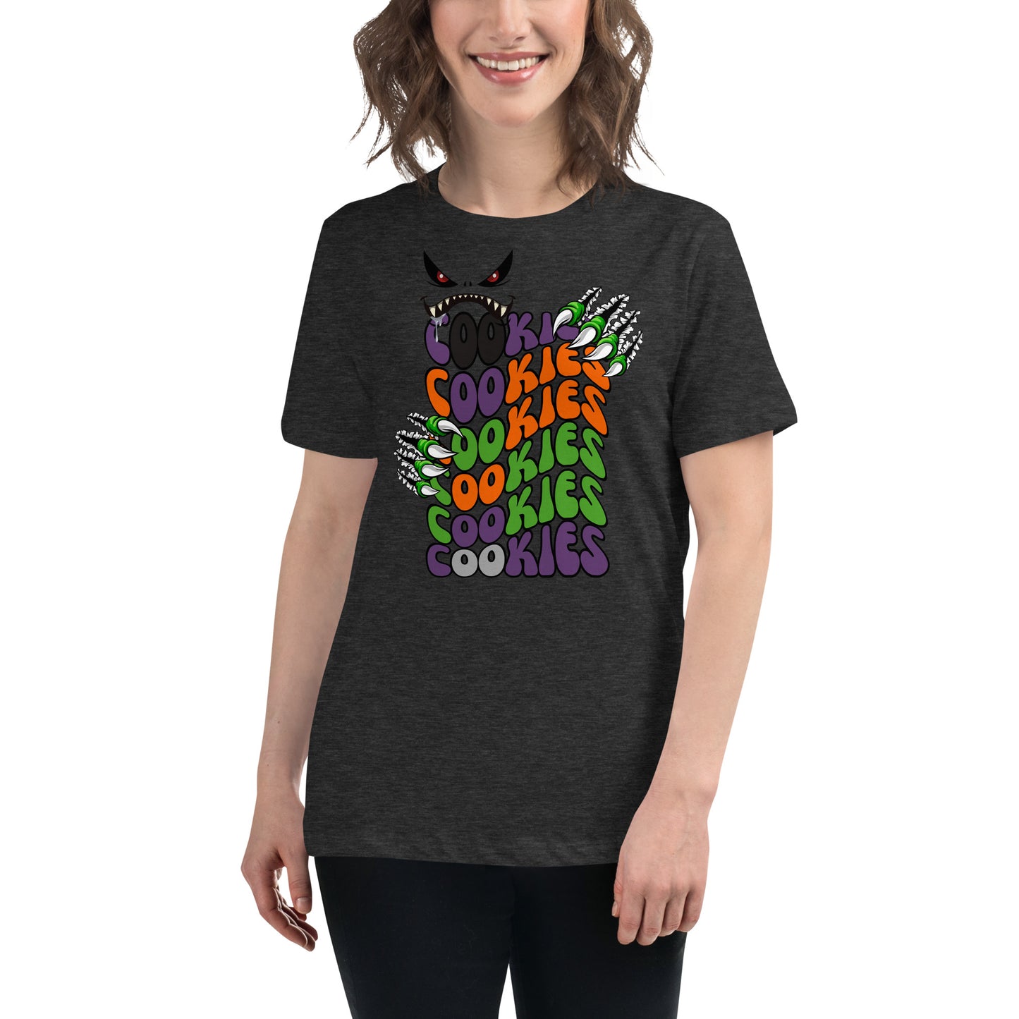 Halloween Cookie Monster Relaxed T-Shirt
