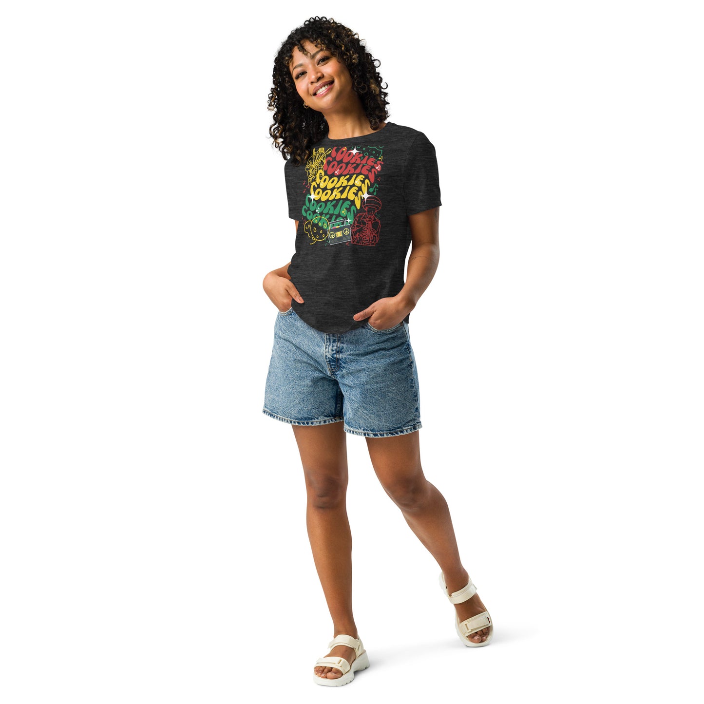 Rasta Wavy Cookies Relaxed T-Shirt