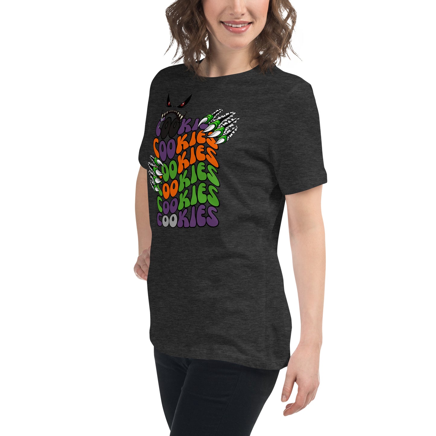 Halloween Cookie Monster Relaxed T-Shirt