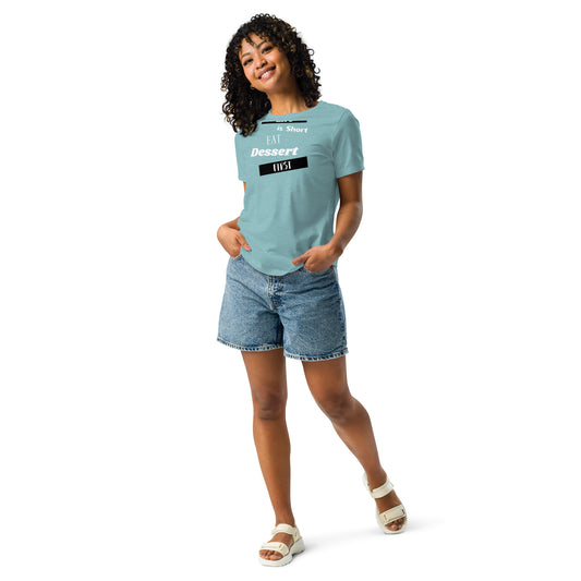 Life is Short Heather Relaxed T-Shirt