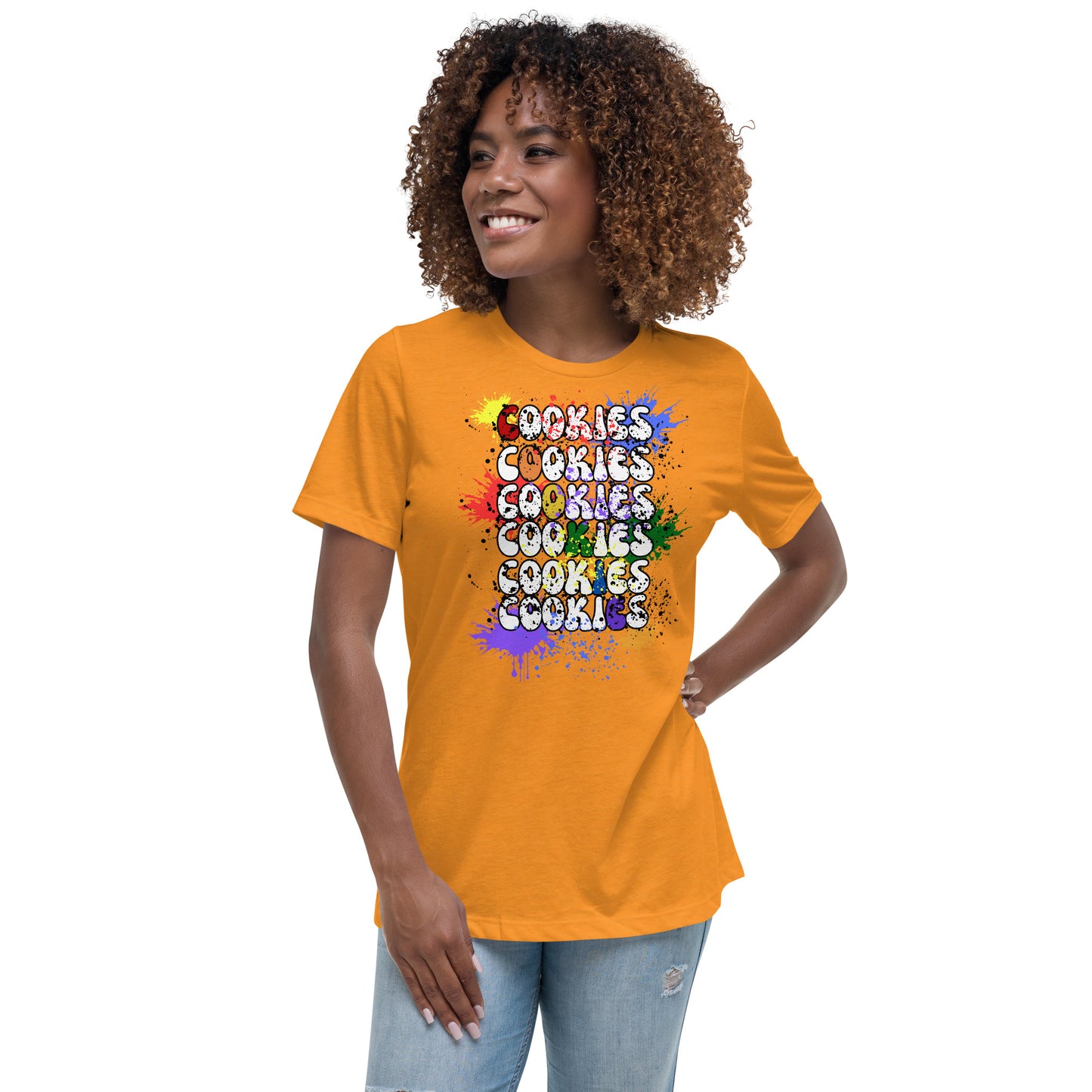 Cookies Splatter Paint Relaxed T-Shirt