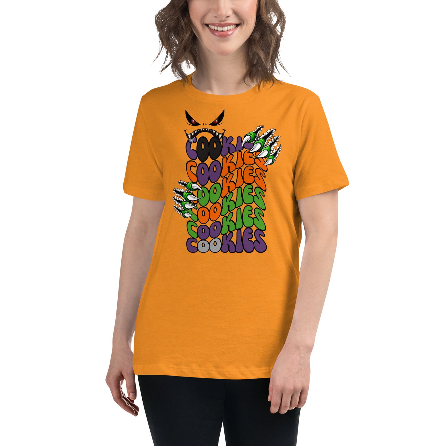 Halloween Cookie Monster Relaxed T-Shirt