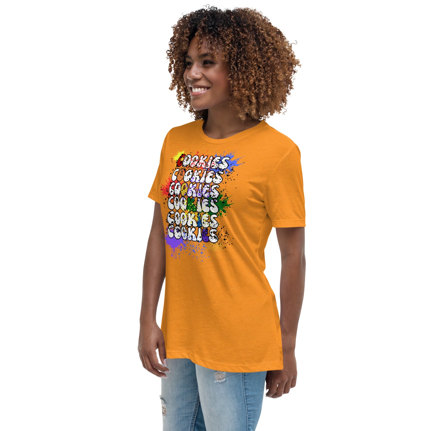 Cookies Splatter Paint Relaxed T-Shirt