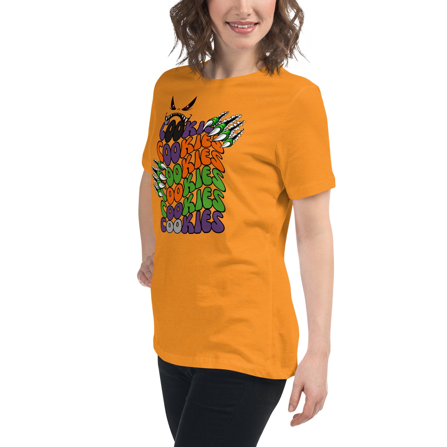 Halloween Cookie Monster Relaxed T-Shirt
