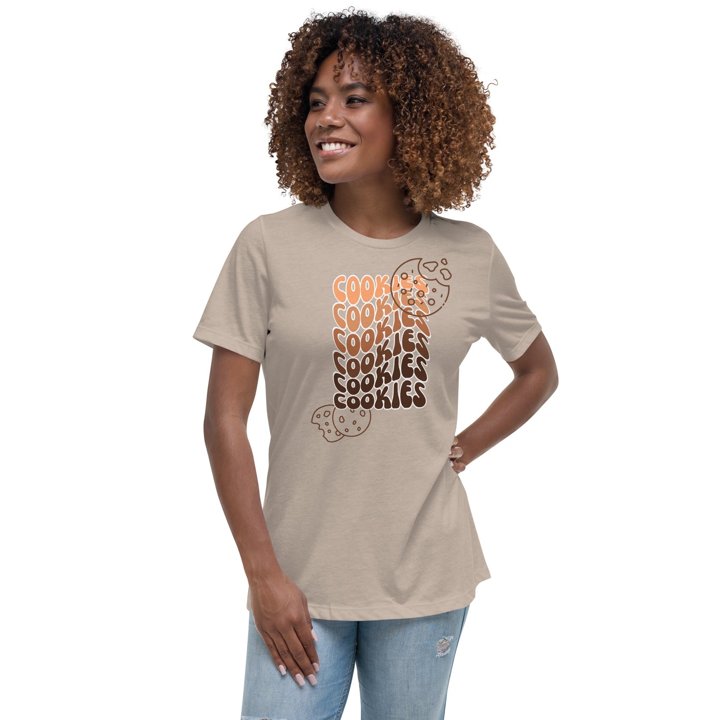 Brown Faded Cookies Relaxed T-Shirt