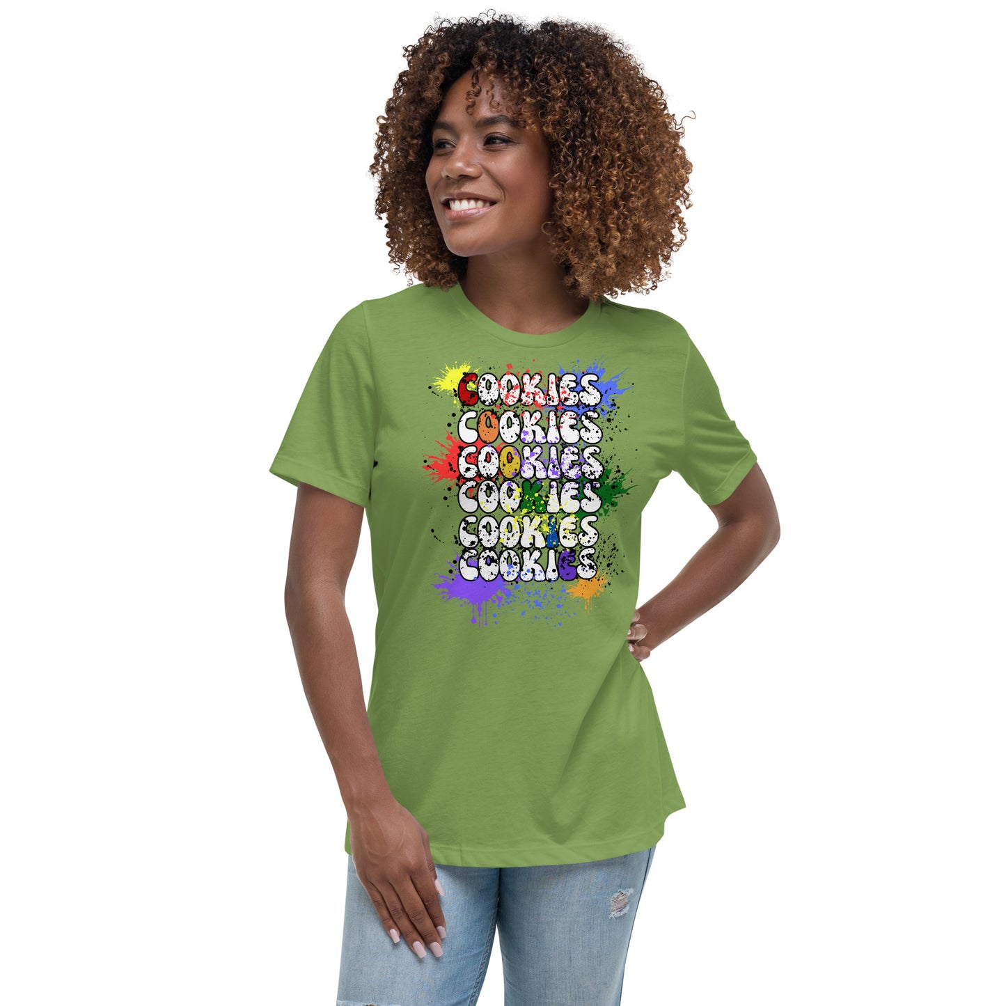 Cookies Splatter Paint Relaxed T-Shirt