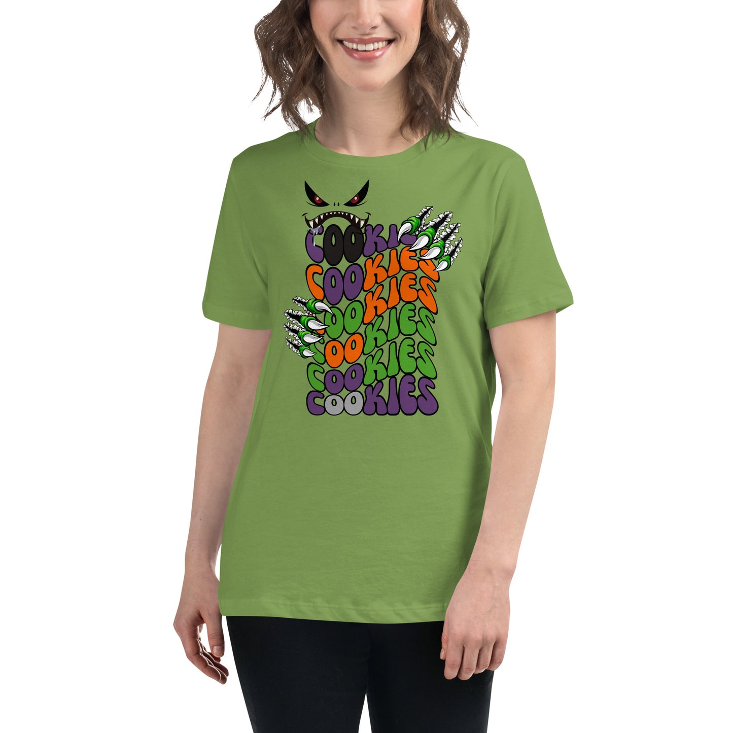 Halloween Cookie Monster Relaxed T-Shirt