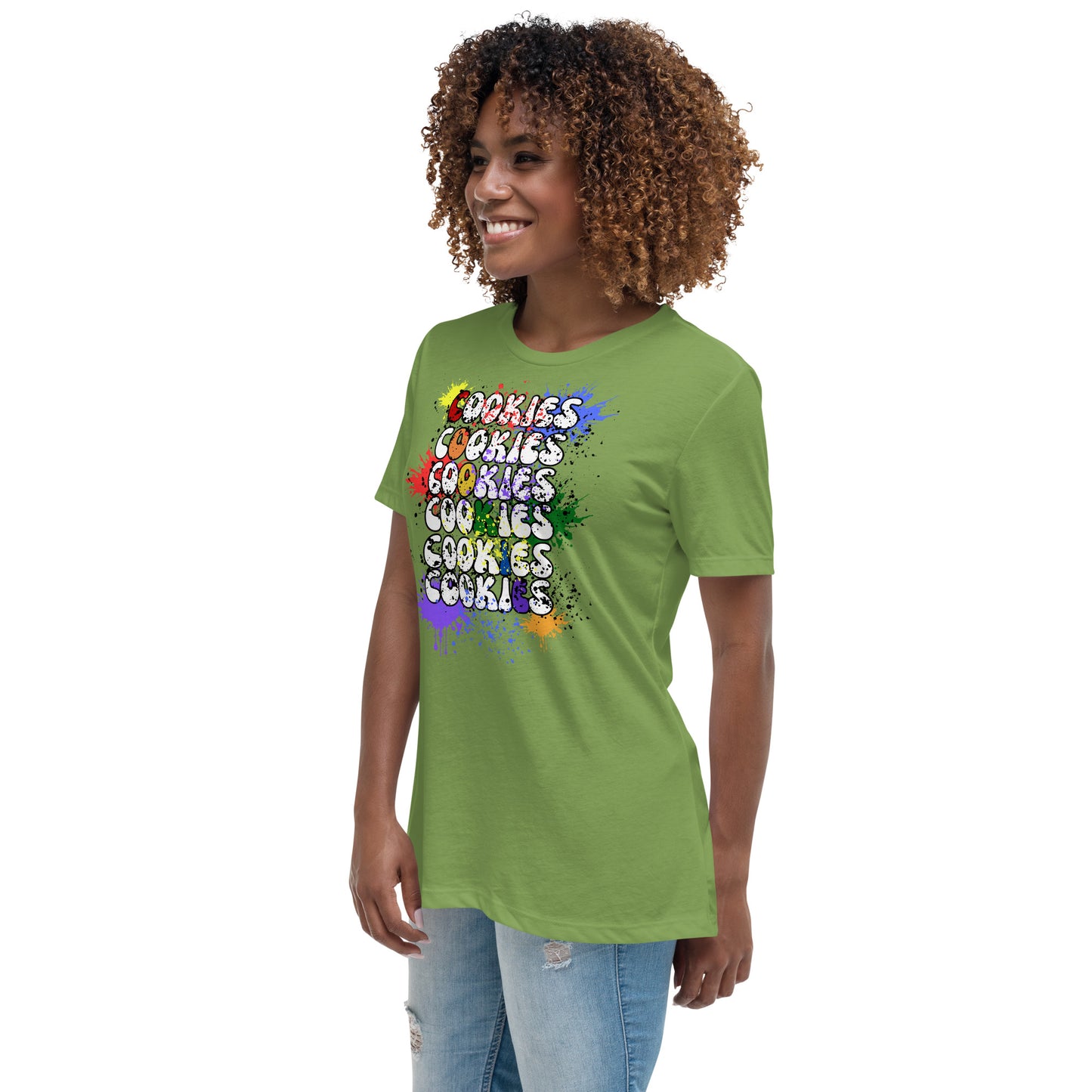 Cookies Splatter Paint Relaxed T-Shirt