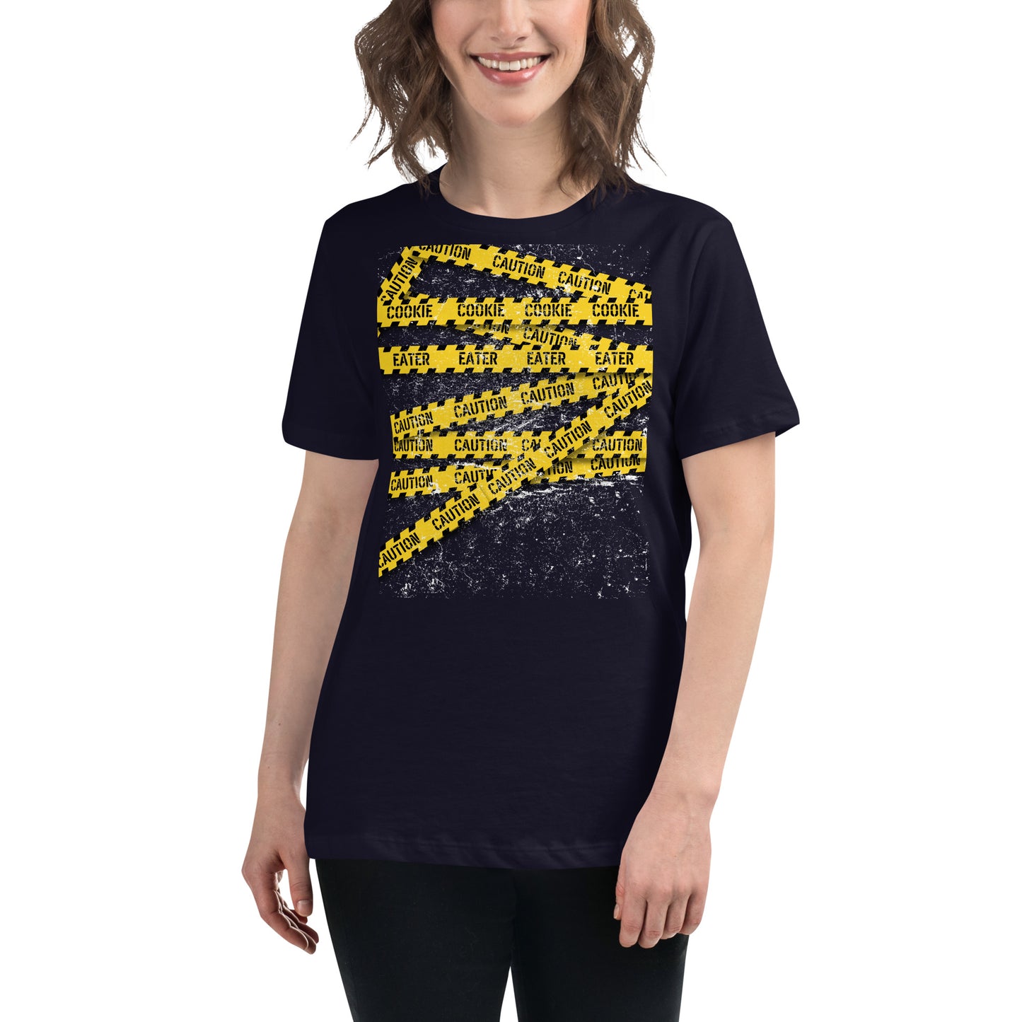 Caution Cookie Eater Relaxed T-Shirt